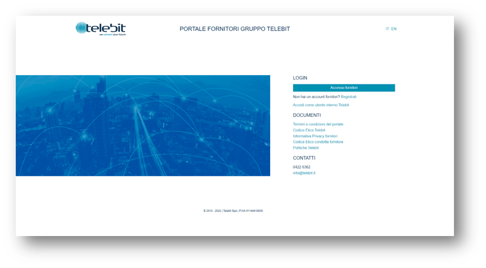 Guida all'accesso Solo per i Nuovi Fornitori – Helpdesk - Digital ...
